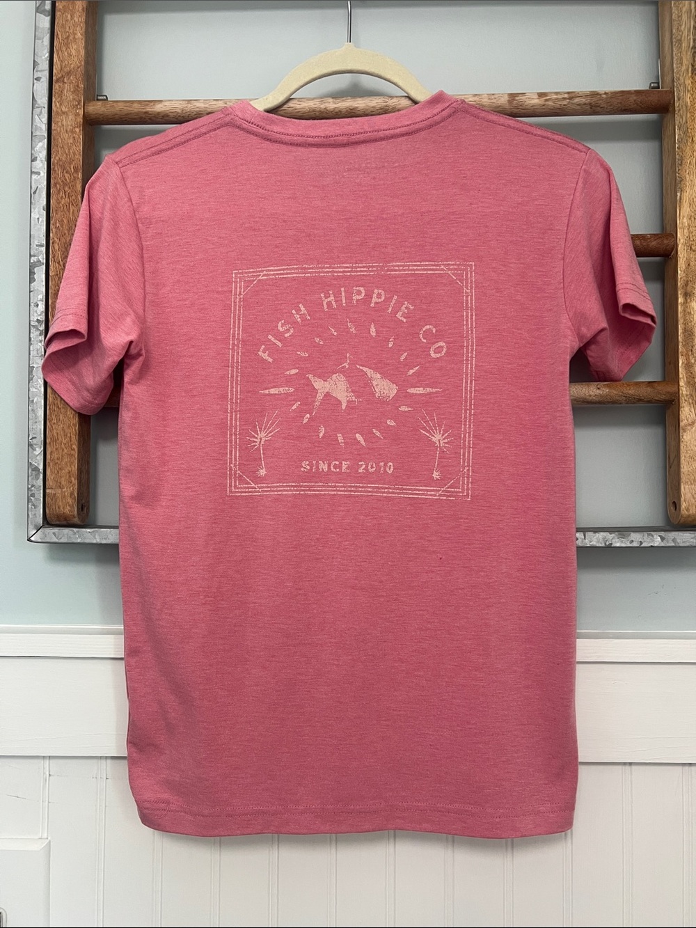 Boys fish hippie t-shirt, youth medium, super soft modal